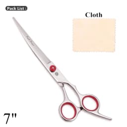 Purple Dragon Dog Grooming Scissors 6.5" 7" Straight Scissors Thinning Shears Professional Pets Shears Curved Scissors Z4001