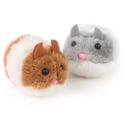 Plush Hamster Interactive Toys Simulation Pet Kitten Safety Plush Mouse Mechanical Mouse Toy Will Turn and Run Away