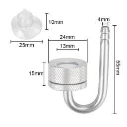 CO2 Generato With Suction Cup Fish Tank Bubble Atomizer Aquarium Accessoires For Aquatic Plant Growth Aquarium CO2 Diffuser