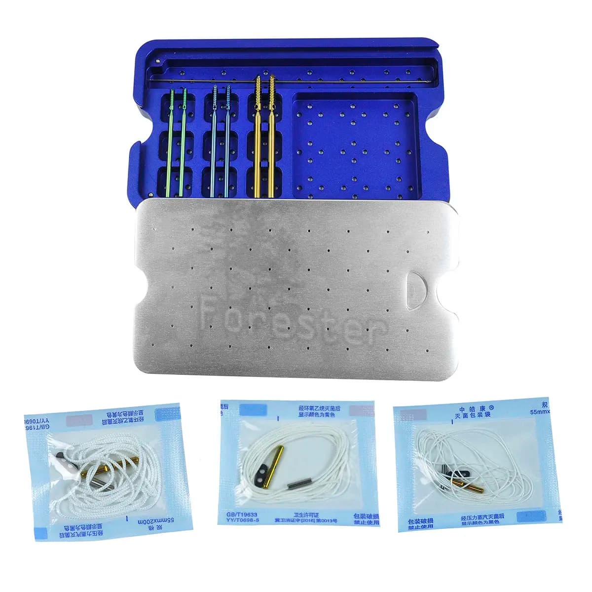 Titanium Threaded Suture Anchor System Lateral Sutures with Crimp Veterinary Orthopedic Instruments
