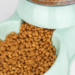 Plastic Dog Cat Food Dispenser 3.8L Gravity Feeder Pet Food Drinking Bowl Large Capacity with Storage Bucket