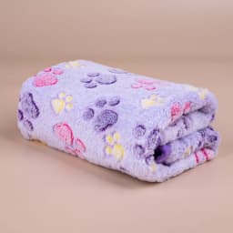 Soft Pet Dog Fleece Blanket Paw Print Dog Cat Mat Winter Warm Puppy Sleeping Blankets Bath Towel for Small Medium Large Dogs