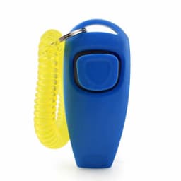 2 In 1 Pet Dog Clicker Dog Training Whistle Dog Trainer Puppy Stop Barking Training Aid Tool with Key Ring Pet Dog Supplies