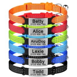 Personalized Customize Cat Collar Name Fast Breakaway Nylon Id Bell Pet Products Small Adjustable Unisex Kitten Supplies