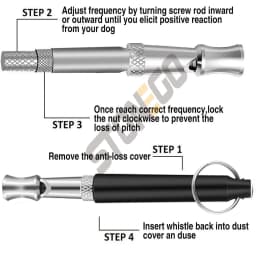 JJYY Ultrasonic Dog Training Deterrent Whistle, Dog Whistle to Stop Barking Bark Control for Dogs Training Deterrent Whistle