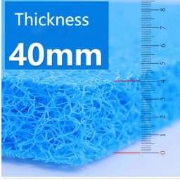Aquarium Filter Super Thick Biochemical Filter Plastic Mesh Rattan Sponge for Aquarium Fish Tank Bio Cotton Foam Skimmer New 4CM