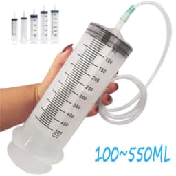 Large Syringe Multifunction Measuring Reusable Pump Animals Feeding With Scale Tube Injector Liquid Car Oil Glue Fluid Water 550