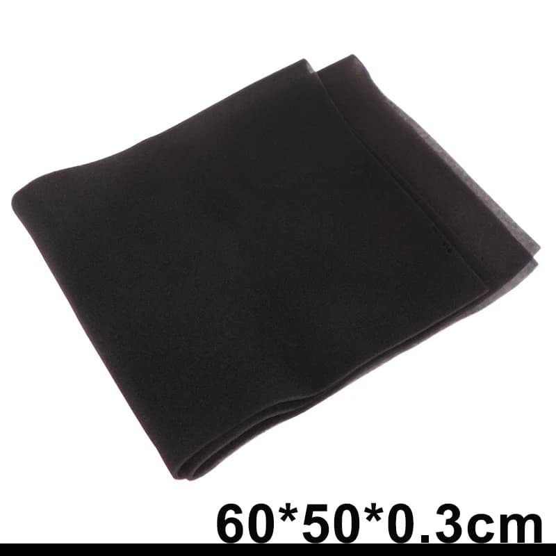 Fish Tank Filter High Density Activated Carbon Foam 60*50*0.3cm Universal Carbon Filter Sponge Foam Filter Black