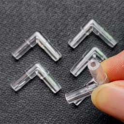 20pcs 4mm Aquarium Fish Tank Air Pump Connector L Shaped Connector Control Valve Air Pipe Tube Joints Connectors Accessories