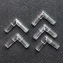 20pcs 4mm Aquarium Fish Tank Air Pump Connector L Shaped Connector Control Valve Air Pipe Tube Joints Connectors Accessories