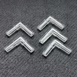 20pcs 4mm Aquarium Fish Tank Air Pump Connector L Shaped Connector Control Valve Air Pipe Tube Joints Connectors Accessories