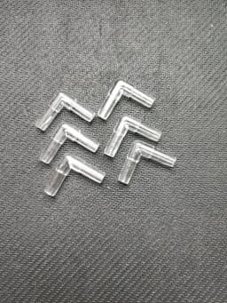 20pcs 4mm Aquarium Fish Tank Air Pump Connector L Shaped Connector Control Valve Air Pipe Tube Joints Connectors Accessories