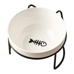 Ceramic Cat Bowl Cat Food Bowl Dog Bowl Drinking Water Bowl Food Bowl Cervical Protection Pet Supplies Ceramic Double Cat Bowl