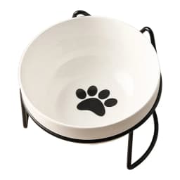Ceramic Cat Bowl Cat Food Bowl Dog Bowl Drinking Water Bowl Food Bowl Cervical Protection Pet Supplies Ceramic Double Cat Bowl