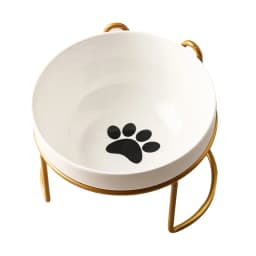 Ceramic Cat Bowl Cat Food Bowl Dog Bowl Drinking Water Bowl Food Bowl Cervical Protection Pet Supplies Ceramic Double Cat Bowl