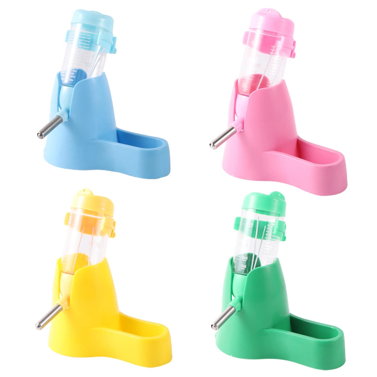 Pet Hamster Drinker Water Bottle Dispenser Feeder Hanging Pet Guinea Pig Squirrel Rabbit Drinking Head Pipe Fountain