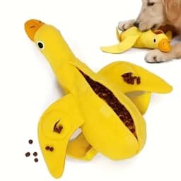 Quacky Delight Snack Dispenser - Squeak Toys for Puppy Training, Interactive Play, Mental Stimulation - Durable, Easy-to-Clean