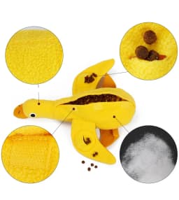 Quacky Delight Snack Dispenser - Squeak Toys for Puppy Training, Interactive Play, Mental Stimulation - Durable, Easy-to-Clean