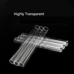 High Transperant Aquarium Water Pipe PETG Acrylic Hard Tube Transparent Rigid Tubing OD 6mm 8mm 10mm 12mm 50CM Clear 5Pcs/lot