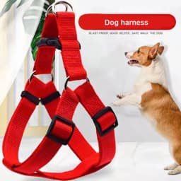 Dog Harness Dog Vest Strap Adjustable Triangular Breathable Nylon Harness Dogs Puppy Cats Pet Supplies