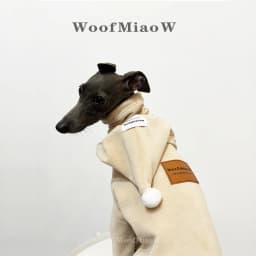 Dog Clothes for Italian Greyho with Hat Pure Color Four-legged Clothing Soft Stretchy Whippet Clothing Winter Warm Dog Clothing