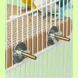 Bird Paper Parakeet Shredding Chewing Toys with Cork Parrot Perch Platform Conure Foraging Toys Small Birds Cage Accessory S/L