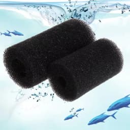 5 Pack Pre-Filter Sponge Aquarium Pre Filter Black Foam Rolls Compatible Intake Filter Accessories for Fish, Large
