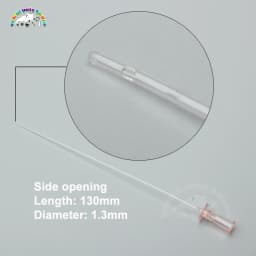 12pcs Cat Catheter Without Stylet Urinary Catheters for Cats Side Open 1.3mm End Open 1.0mm Veterinary Supplies