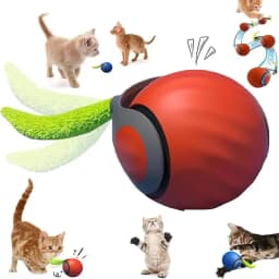 Speedy Tail 3.0 Cat Toys, 2025 Upgraded Speedy Tail Interactive Cat Toys for Indoor Cats, Automatic Cat Toy Cat Ball Toy