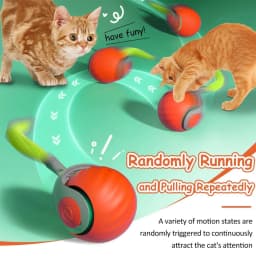 Speedy Tail 3.0 Cat Toys, 2025 Upgraded Speedy Tail Interactive Cat Toys for Indoor Cats, Automatic Cat Toy Cat Ball Toy
