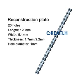 GREATLH Medical Bone Fracture Plate Reconstruction Bone Plate Titanium Small Animal Orthopedic Surgical Instruments