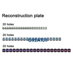 GREATLH Medical Bone Fracture Plate Reconstruction Bone Plate Titanium Small Animal Orthopedic Surgical Instruments