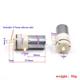 1PC 3.7V/ 6V/ 12V Small 370 Motor Diaphragm Air Pump Vacuum Negative Pressure Suction Pump for Breast Pump Inflator Aquarium