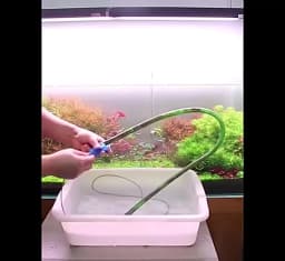 Aquarium Cleaning Brush for Water Hose Lily Pipe Air Tube Stainless Steel Flexible Bent Tube Double Head Brush Fish Tank Cleaner