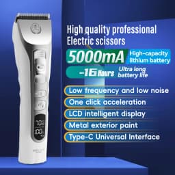 Fenice Dog Hair Cutting Machine Clippers Grooming Pet Animals Haircut Trimmer Shaver Set Pets Cordless Rechargeable Professional