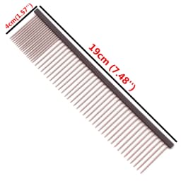 Pet Grooming Combs Aluminum Alloy Brush For Dogs Boundary Knot Massage Tools Professional Salon Cat Hair Cleaning Crescent 7900#
