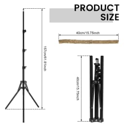 Wood Bird Branch Stand Height Adjustable Foldable Parrot Bird Training Perch Pet Bird Toy Portable Outdoor Perches Platform