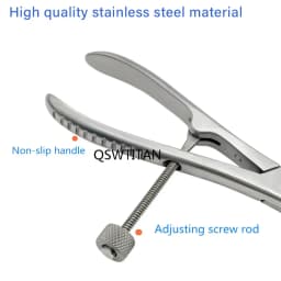 Stainless Steel Toothed Phalanges Reduction Forceps Autoclavable Bone Holding Forceps Veterinary Orthopedics Instruments
