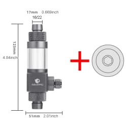 AQUAPRO External CO2 Atomizer Sprayer Aquarium Fishing Tank Diffuser Filter Bucket Accessories Equipment Akvarium Terrarium