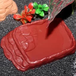 Turtle Water Dish With Anti-Slip Imitation Rock Ladders Food Water Bowl For Bearded Dragon Lizards Gecko Small Pet Supplies