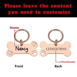 1pc Creative love Customized Name Personalized Dog Tags Customized Dog Collar With Name For Puppy
