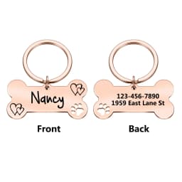 1pc Creative love Customized Name Personalized Dog Tags Customized Dog Collar With Name For Puppy