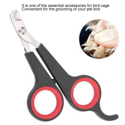 Bird Nail Clipper Parrot Nail Scissors Pet Bird Parrot Small Animals Accessory Grooming Tool Nail Scissors Clipper Black and Red