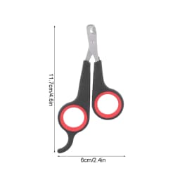 Bird Nail Clipper Parrot Nail Scissors Pet Bird Parrot Small Animals Accessory Grooming Tool Nail Scissors Clipper Black and Red