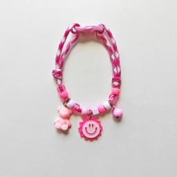 Pet Cat Dog Collar Color Contrasting Weaving Summer Freshness Adjustable Love Smiling Face Necklace Cat Breakaway Collar