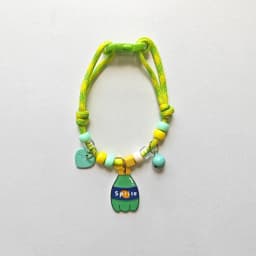 Pet Cat Dog Collar Color Contrasting Weaving Summer Freshness Adjustable Love Smiling Face Necklace Cat Breakaway Collar