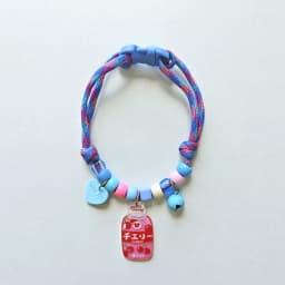 Pet Cat Dog Collar Color Contrasting Weaving Summer Freshness Adjustable Love Smiling Face Necklace Cat Breakaway Collar