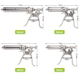 10/20/30/50Ml Automatic Continuous Syringe With Needles Adjustable Vaccine Injection for Livestock Pig Cattle Sheep Chicken