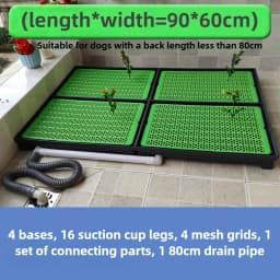 Flush Dog Toilet Direct Drainage System Dog Toilet Training Walls Pet Potty Indoor with Drain Pets Urinal Large Medium Supplies