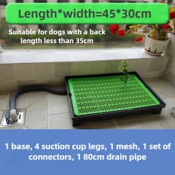 Flush Dog Toilet Direct Drainage System Dog Toilet Training Walls Pet Potty Indoor with Drain Pets Urinal Large Medium Supplies